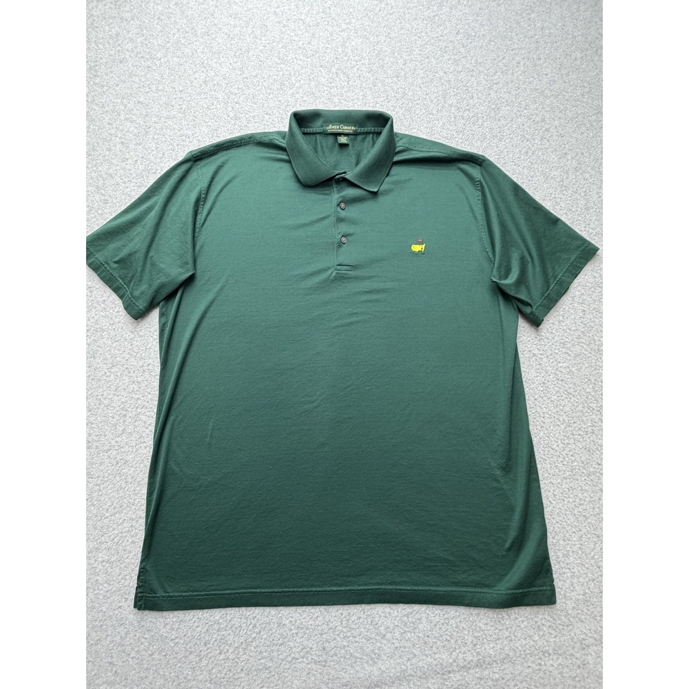 Masters Amen Corner Polo Shirt Mens XL Green Pima Cotton Augusta‎ National Golf